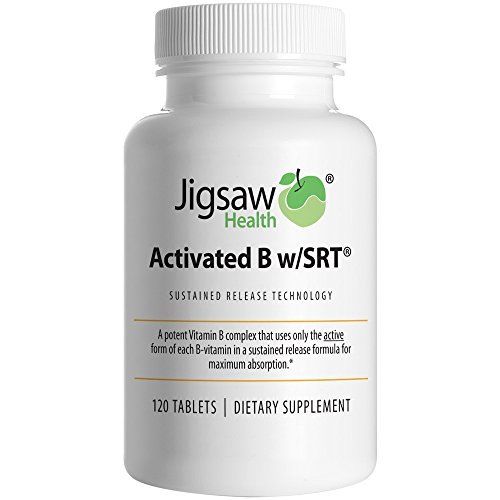 Jigsaw Activated B w SRT Slow Release B Complex Supplement 120 tablets