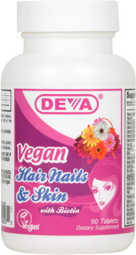 Deva Vegan Hair Nails and Skin 90 Tablets