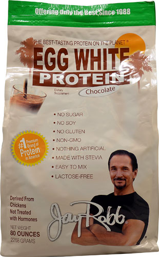 Jay Robb Egg White Protein Chocolate 80 oz (2268gm)