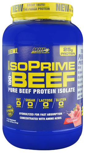 MHP IsoPrime 100% Beef™ Protein Strawberry 28 Servings
