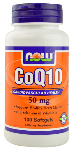 NOW Foods CoQ10 50 mg 100 Softgels