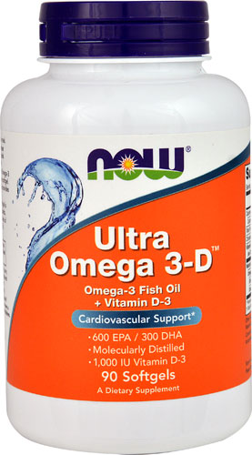 NOW Ultra Omega 3-D™ 90 Softgels