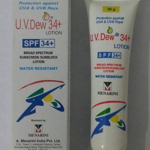 UV DEW 34 PLUS LT LOTION 30gm - Menarini India Pvt Ltd