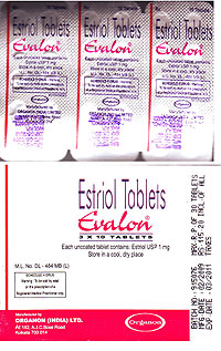EVALON 2 MG TABLET Organon (India) Ltd