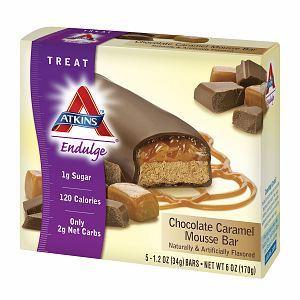 Atkins Endulge Bar Chocolate Caramel Mousse 5 Bars (34gm per bar)