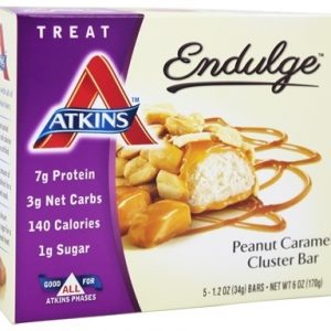 Atkins Endulge Bar Peanut Caramel Cluster 5 Bars (34gm per bar)