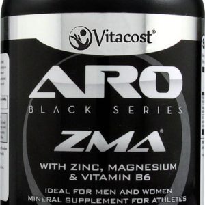 ARO Vitacost Black Series ZMA with Zinc Magnesium and Vitamin B6(180 Capsules )