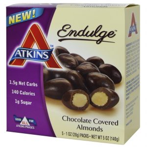 Atkins Endulge Chocolate Covered Almonds  5 Packs (28gm per pack)