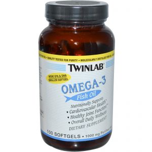 Twinlab Omega 3 Fish Oil 1000 mg(100 Softgels)