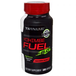 Twinlab Yohimbe Fuel 8.0 Maximum Energy  /100 Capsules