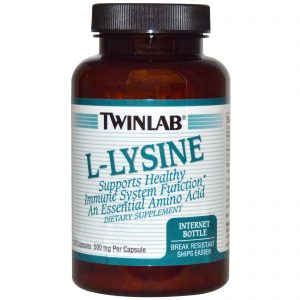 Twinlab L Lysine 500 mg(120 Capsules)