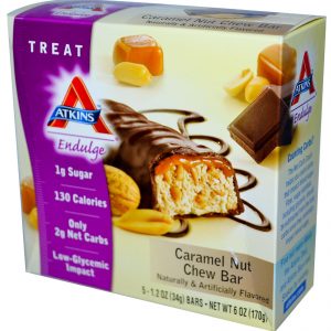 Atkins Endulge Bar Caramel Nut Chew 5 Bars (34gm per bar)