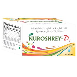 NUROSHREY D3 TABLET-10 tablets -Shrey Nutraceuticals & Herbals