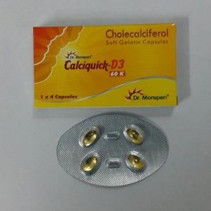CALCIQUICK D3 60K CAPSULE-4 capsules -Morepen Labs