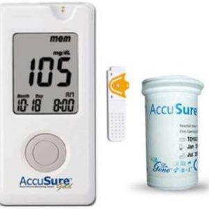 ACCUSURE GOLD MONITOR WITH 25 STRIPS-1 device -Microgene Diagnostic Systems