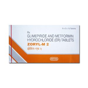 ZORYL M 2 TABLET-15 tablets -Intas Pharmaceuticals