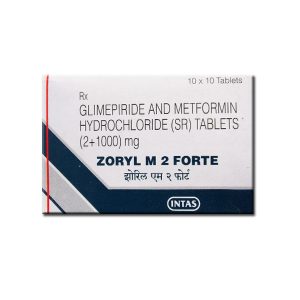 ZORYL M 2 FORTE TABLET-10 tablets -Intas Pharmaceuticals