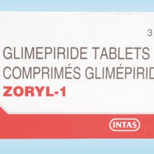 ZORYL 1 mg TABLET-15 tablets -Intas Pharmaceuticals
