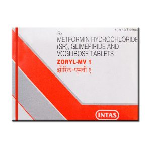 ZORYL MV 1 TABLET-10 tablets -Intas Pharmaceuticals