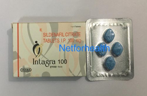 INTAGRA 100 mg TABLET-4 tablets -Intas Pharmaceuticals