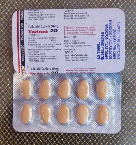 TADACT 20 mg TABLET-10 tablets -Ipca Laboratories