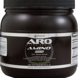 ARO Vitacost Black Series Amino Plus   BCAA Natural Lemon Lime    14.6 oz (414 g)