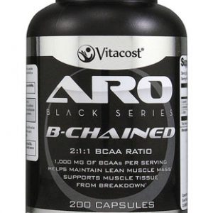 ARO Vitacost Black Series B Chained   BCAA   L Leucine, L Isoleucine, L Valine (200 Capsules )