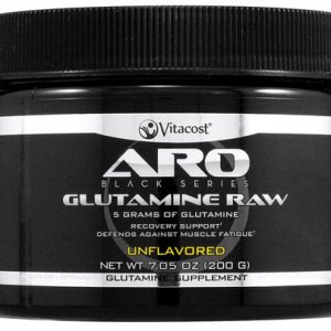 ARO Vitacost Black Series Glutamine Raw Unflavored    7.05 oz (200 g)