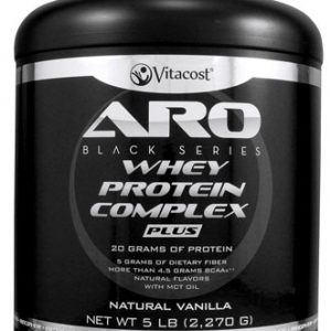ARO Vitacost Black Series Whey Protein Complex PLUS Natural Vanilla    5 lb (2270 g)