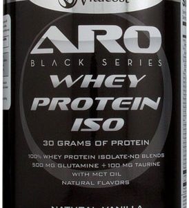 ARO Vitacost Black Series Whey Protein Isolate Natural Vanilla    2 lb (908 g)