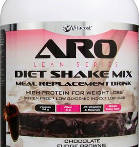 ARO Vitacost Lean Series Diet Shake Mix Chocolate Fudge Brownie 2.21 lbs (1000 g)