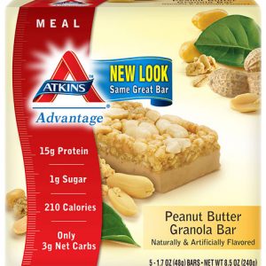 Atkins Advantage Bar Peanut Butter Granola    5 Bars (48gm each)