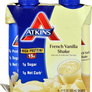 Atkins Advantage RTD Shake French Vanilla    4 Shakes  (325ml per shake )