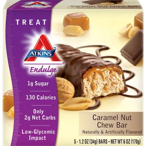 Atkins Endulge Bar Caramel Nut Chew    5 Bars (34gm per bar)