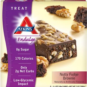 Atkins Endulge Bar Nutty Fudge Brownie    5 Bars (40gm per bar)