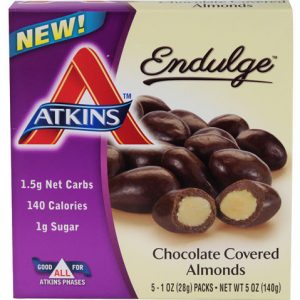 Atkins Endulge Chocolate Covered Almonds    5 Packs (28gm per pack)