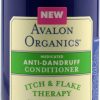 Avalon Organics Medicated Anti Dandruff Conditioner Itch & Flake Therapy    14 fl oz (414ml)
