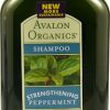 Avalon Organics Shampoo Strengthening Peppermint    11 fl oz (325ml)