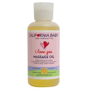 California Baby I Love You  Massage Oil    4.5 fl oz/133ml