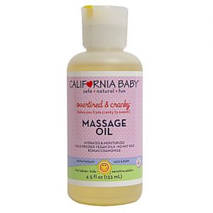 California Baby Overtired and Cranky  Massage Oil    4.5 fl oz/133ml