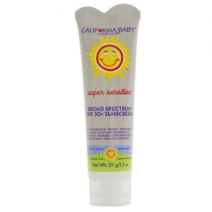 California Baby Super Sensitive Broad Spectrum Sunscreen SPF 30 Fragrance Free    1.3 oz(37gm)
