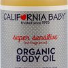 California Baby Super Sensitive  Organic Body Oil No Fragrance    4.5 fl oz(133ml)