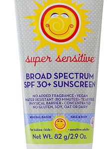 California Baby Super Sensitive SPF 30+ Sunscreen No Fragrance    2.9 fl oz(82gm)