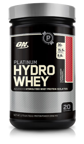 Optimum Nutrition Platinum Hydrowhey Supercharged Strawberry    1