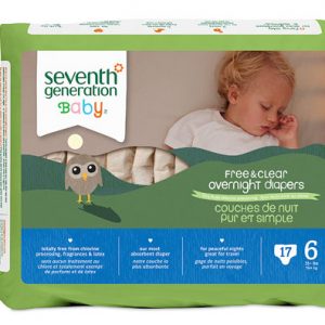 Seventh Generation Baby  Overnight Diapers Stage 6    17 Diapers