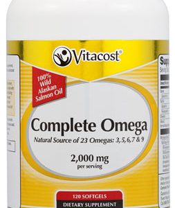 Vitacost Complete Omega 100% Wild Alaskan Salmon Oil    2,000 mg per serving   120 Softgels