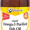 Vitacost Liquid Omega 3 Purified Fish Oil EPA & DHA Orange    16.9 fl oz (500ml)