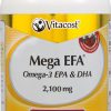 Vitacost Mega EFA Omega 3 EPA & DHA Fish Oil    2100 mg   60 Softgels