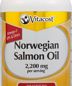 Vitacost Norwegian Salmon Oil 100% Wild Caught    2200 mg per serving   240 Softgels