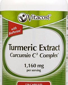 Vitacost Turmeric Extract Curcumin C3 Complex with Bioperine    1160 mg per serving   120 Capsules